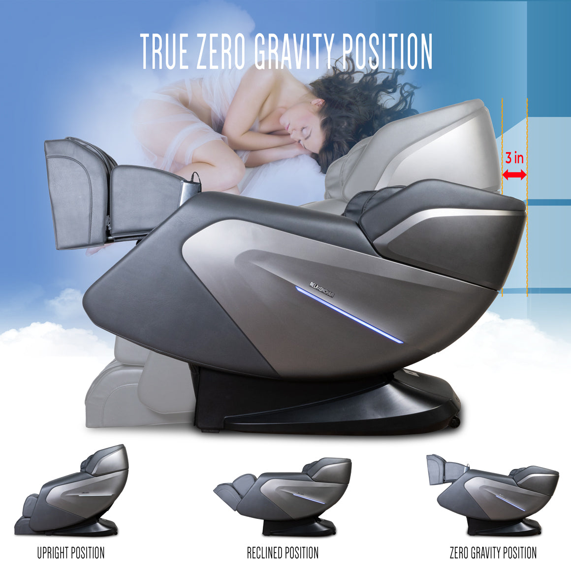 Jasper Full Body Zero Gravity Deep Tissue SL-Track Massage Chair